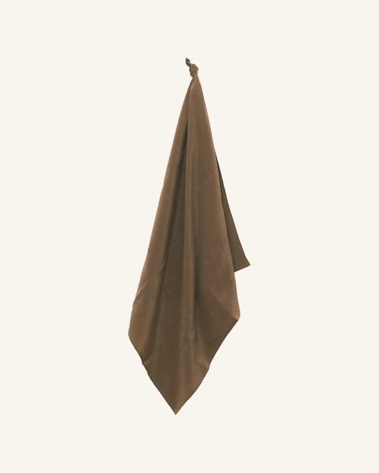 Silk Bandana - Taupe Crepe