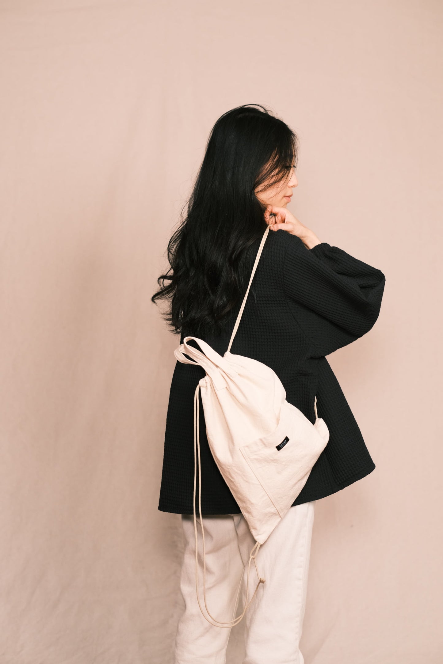 Canvas Drawstring Backpack