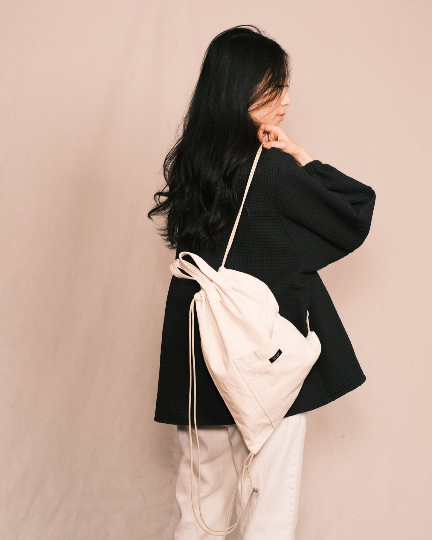 Canvas Drawstring Backpack