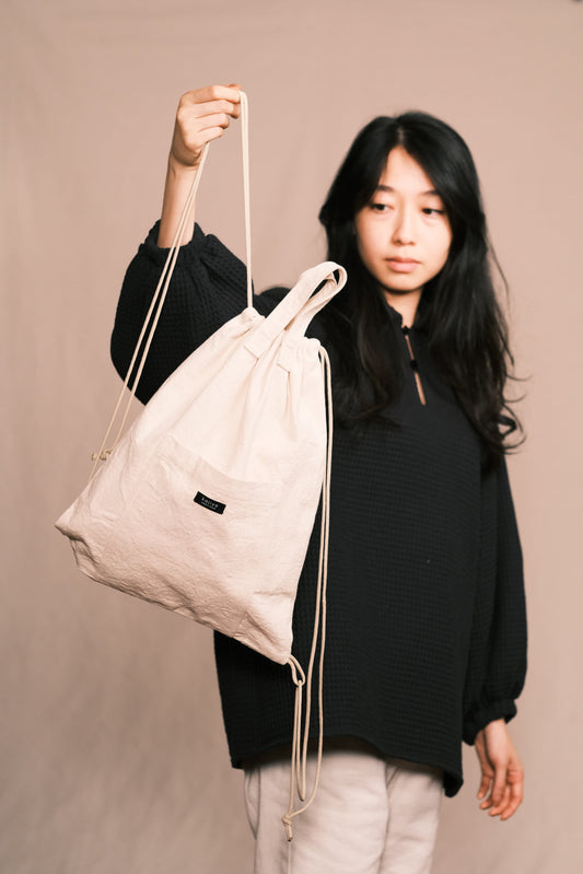 Canvas Drawstring Backpack
