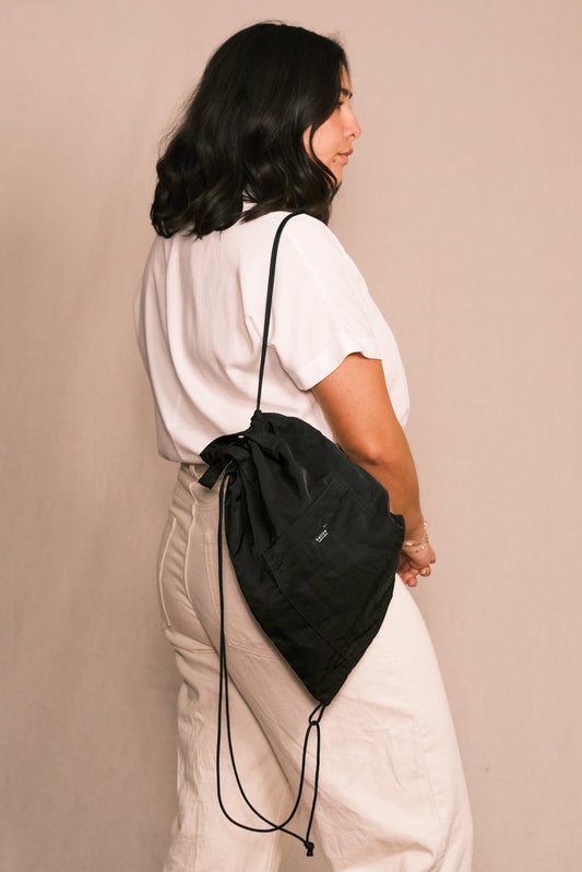 Nylon Drawstring Backpack