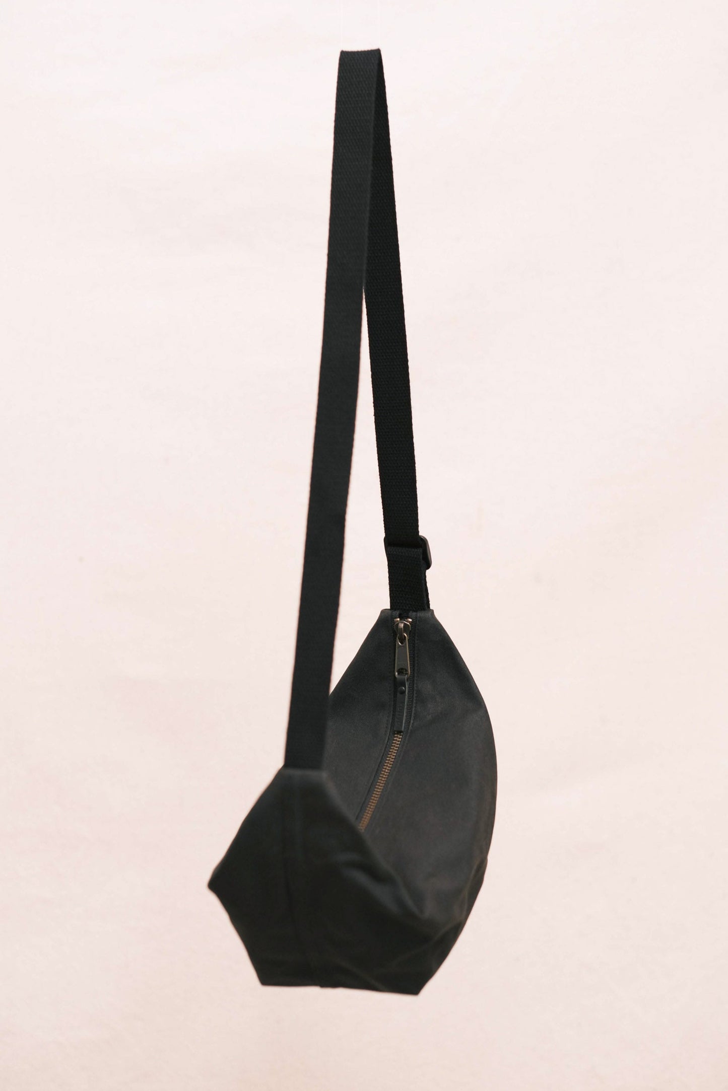 Waxed Canvas Sling Bag - Dark Chocolate Brown