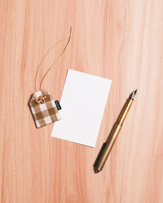 Omamori - Olive Gingham