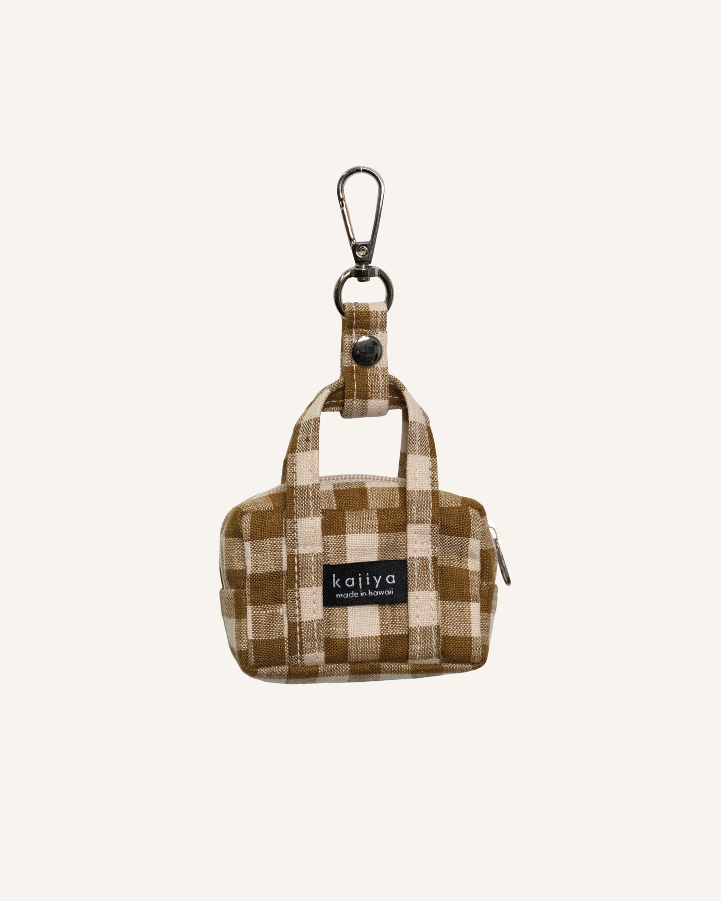 Micro Duffle Bag - Olive Gingham