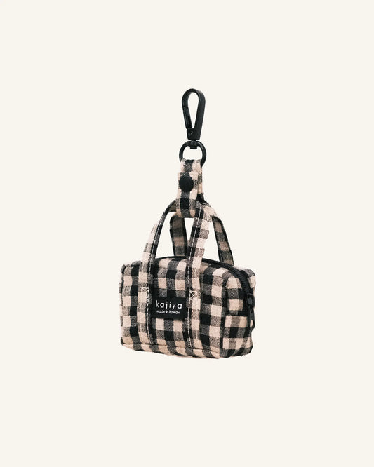 Micro Duffle - Black Gingham