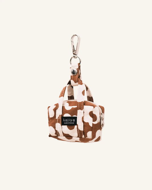 Micro Duffle Bag - Mocha Flower