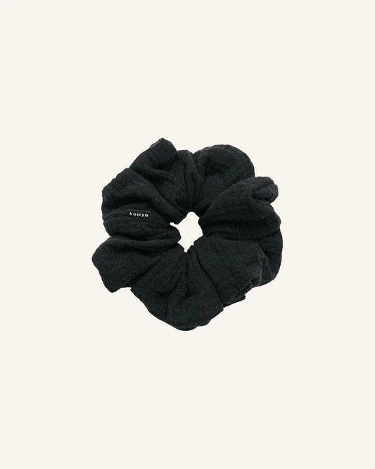 Scrunchie - Black Gauze