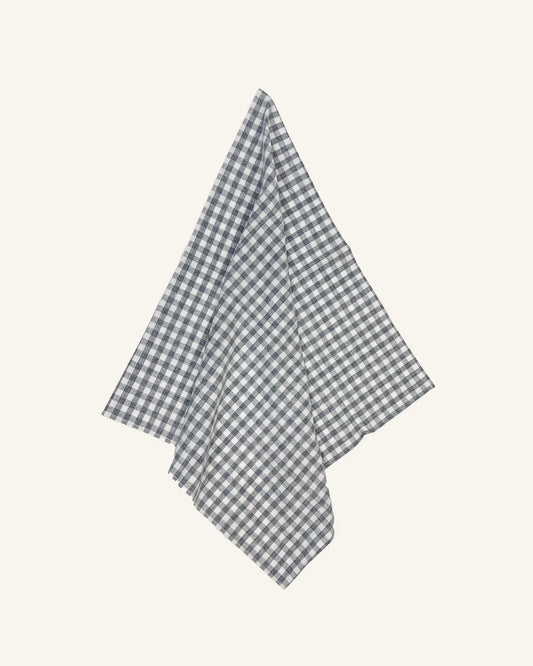 Bandana _ Grey Blue Gingham