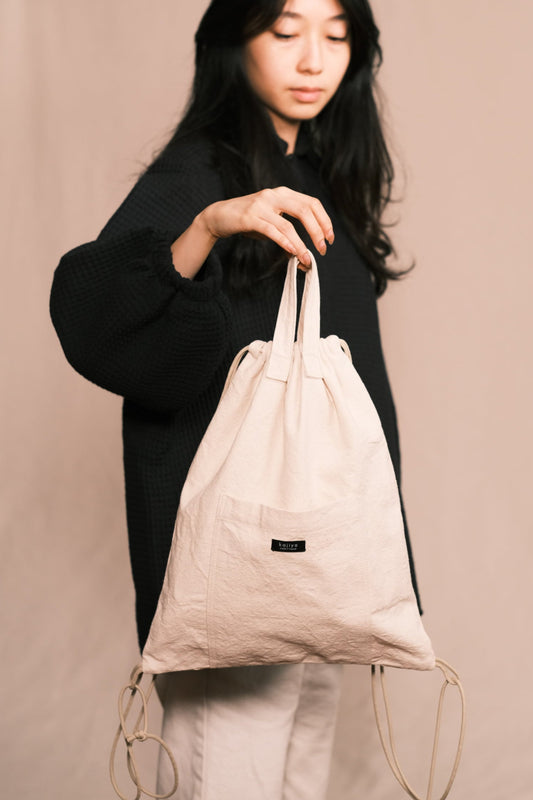 Canvas Drawstring Backpack