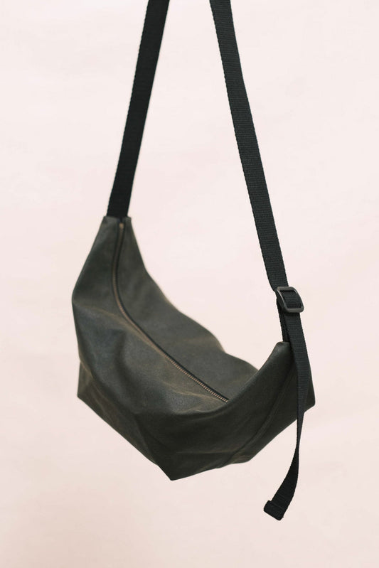 Waxed Canvas Sling - Army Green