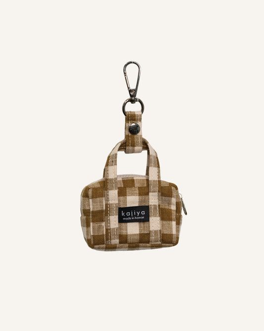 Micro Duffle Bag - Olive Gingham