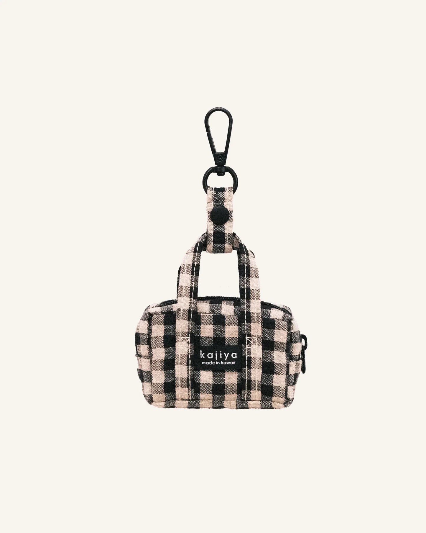 Micro Duffle - Black Gingham