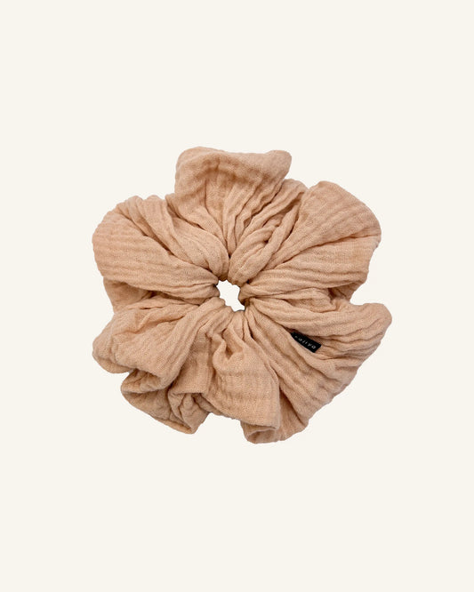 Scrunchie - Beige Gauze