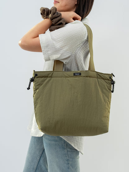 Toby Tote - Puffy Nylon Green