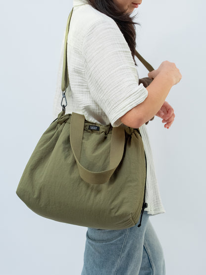 Toby Tote - Puffy Nylon Green