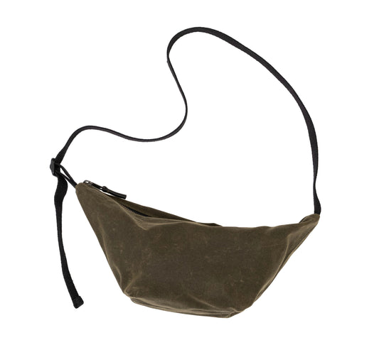 Waxed Canvas Sling - Army Green